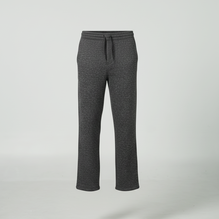 Premium Black Melange Colour Trouser