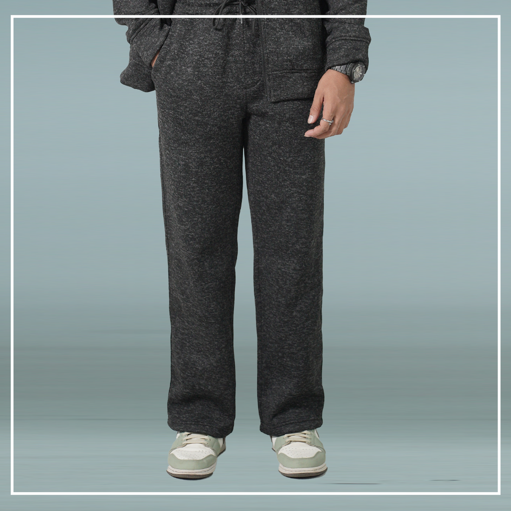 Premium Black Melange Colour Trouser