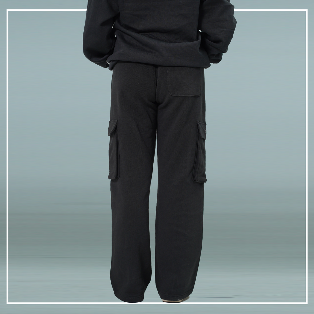 Premium Cotton Black Pockets Trouser