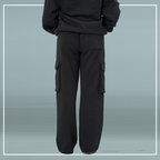 Premium Cotton Black Pockets Trouser