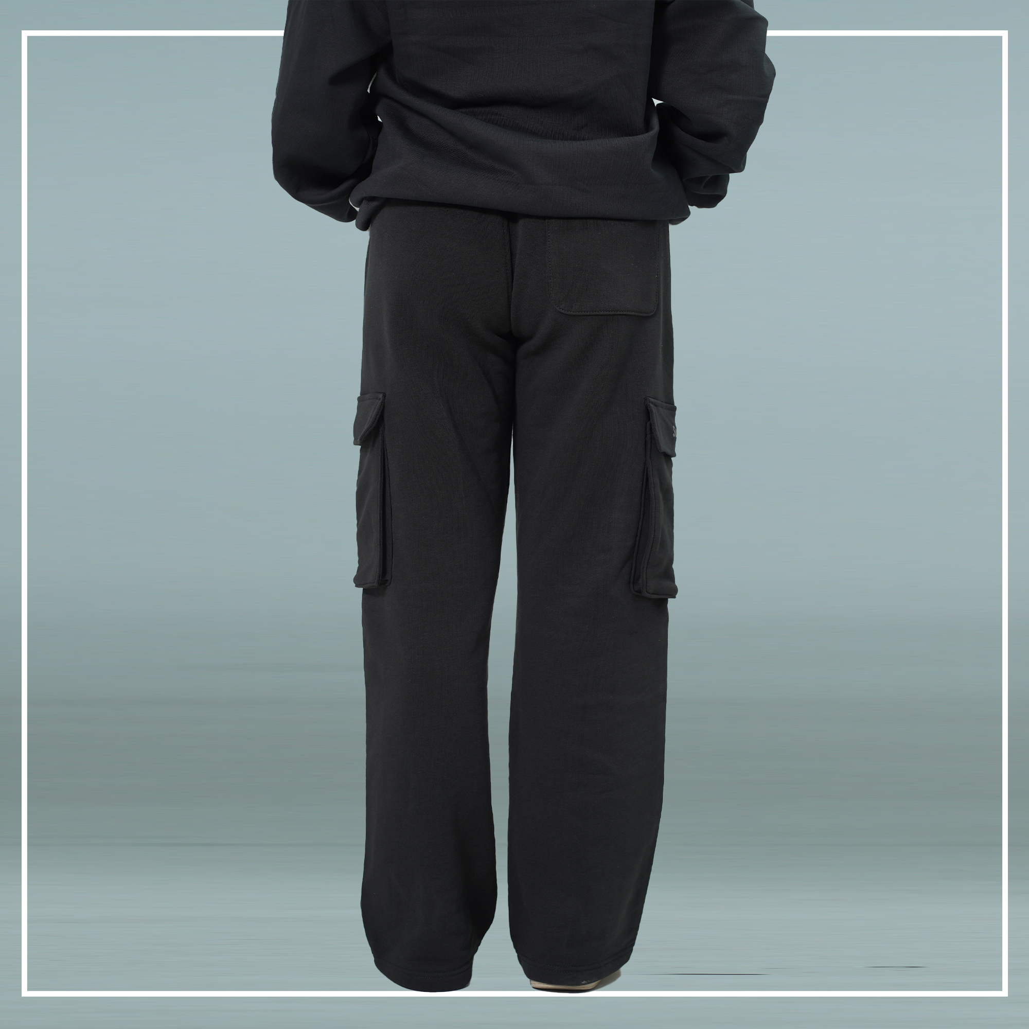 Premium Cotton Black Pockets Trouser