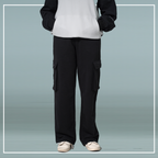 Premium Cotton Black Pockets Trouser