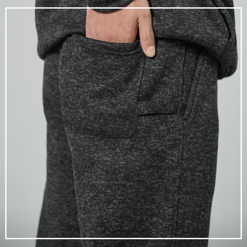 Premium Black Melange Colour Trouser