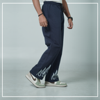 Premium Terry Cotton Navy Flame Trouser