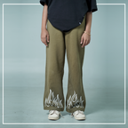 Premium Terry Cotton Olive Flame Trouser